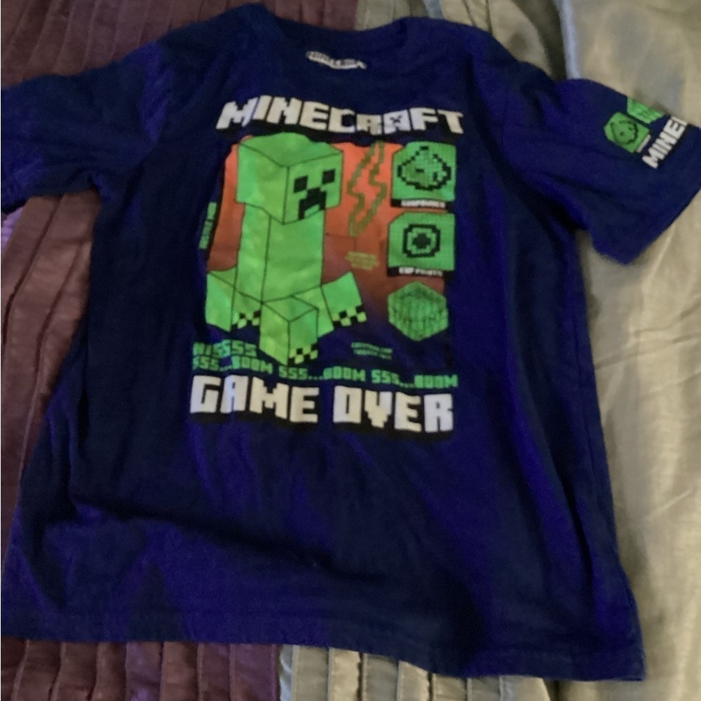 Kids Creeper T-Shirt - Green & Black - Picture 6 of 6